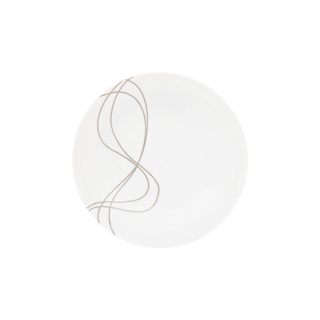 Wave Place Setting, 3-Piece Service for 4 | French Porcelain, Made in Portugal