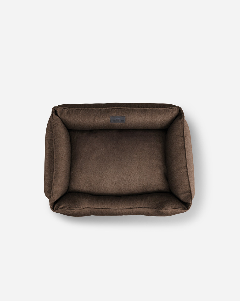 Brown cotton sleeper dog bed