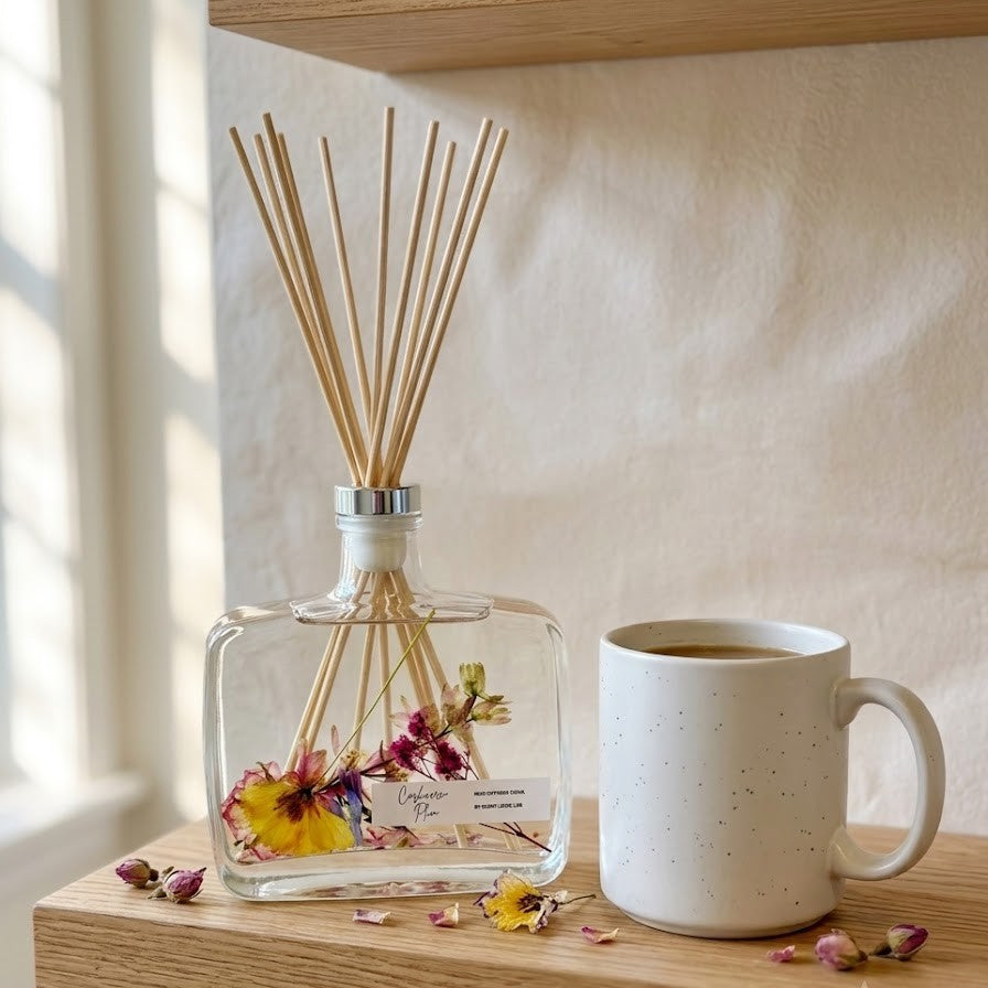 Handmade Botanical Reed Diffuser 12 oz – 9 Scents, Premium Home Fragrance | ESVILA