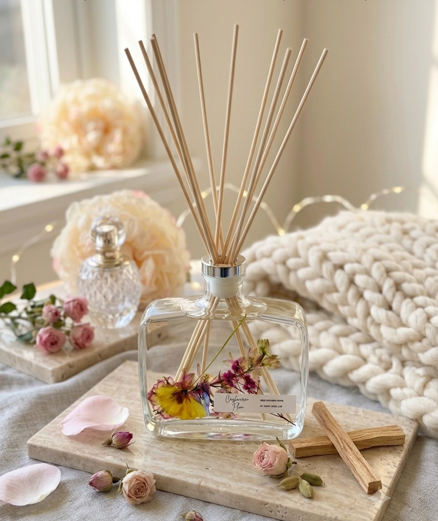 Handmade Botanical Reed Diffuser 12 oz – 9 Scents, Premium Home Fragrance | ESVILA