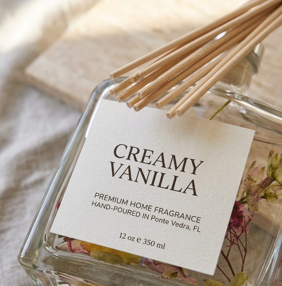Handmade Botanical Reed Diffuser 12 oz – 9 Scents, Premium Home Fragrance | ESVILA