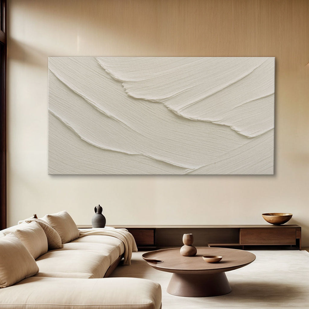 Stillwater II sculptural wave relief wall art