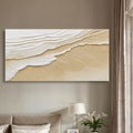 Sandbar neutral wave relief wall art