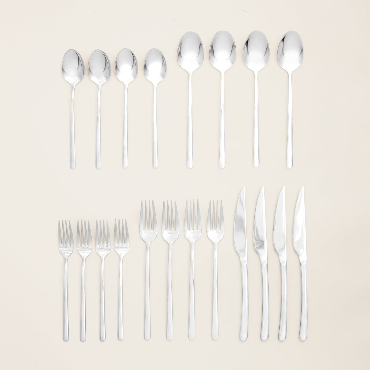 Premium Flatware Set – 18/10 Stainless Steel, Service for 4 | ESVILA