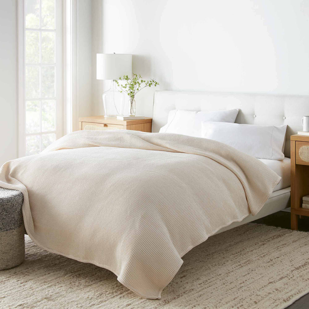 Waffle Knit Blanket – Organic Cotton | ESVILA