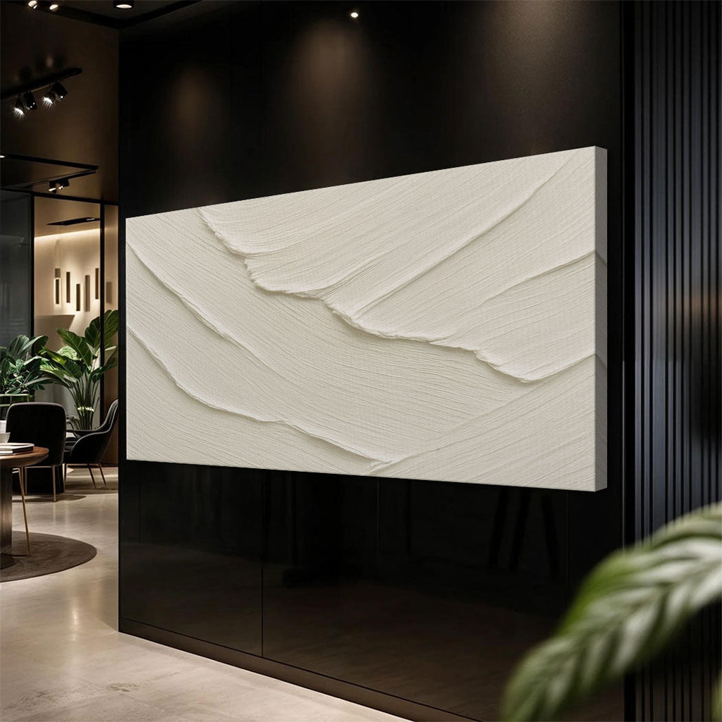 Stillwater II sculptural wave relief wall art