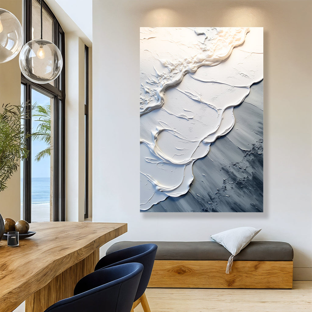 Drift textured abstract relief wall art