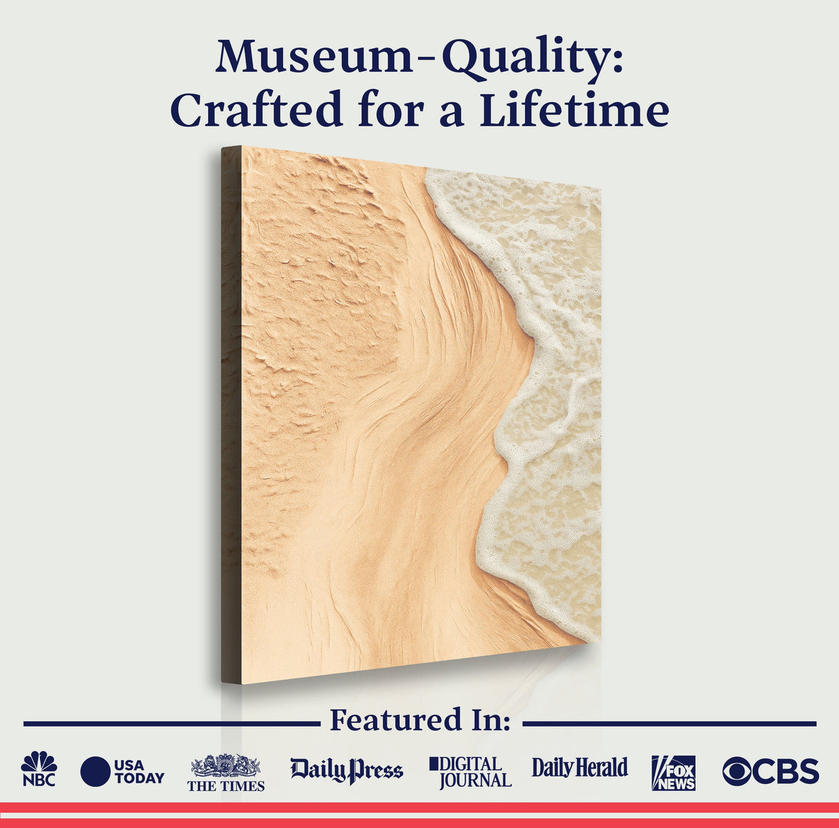Shore study coastal relief wall art