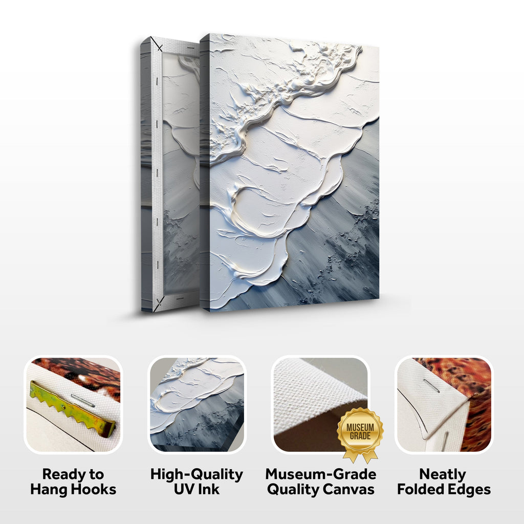 Drift textured abstract relief wall art