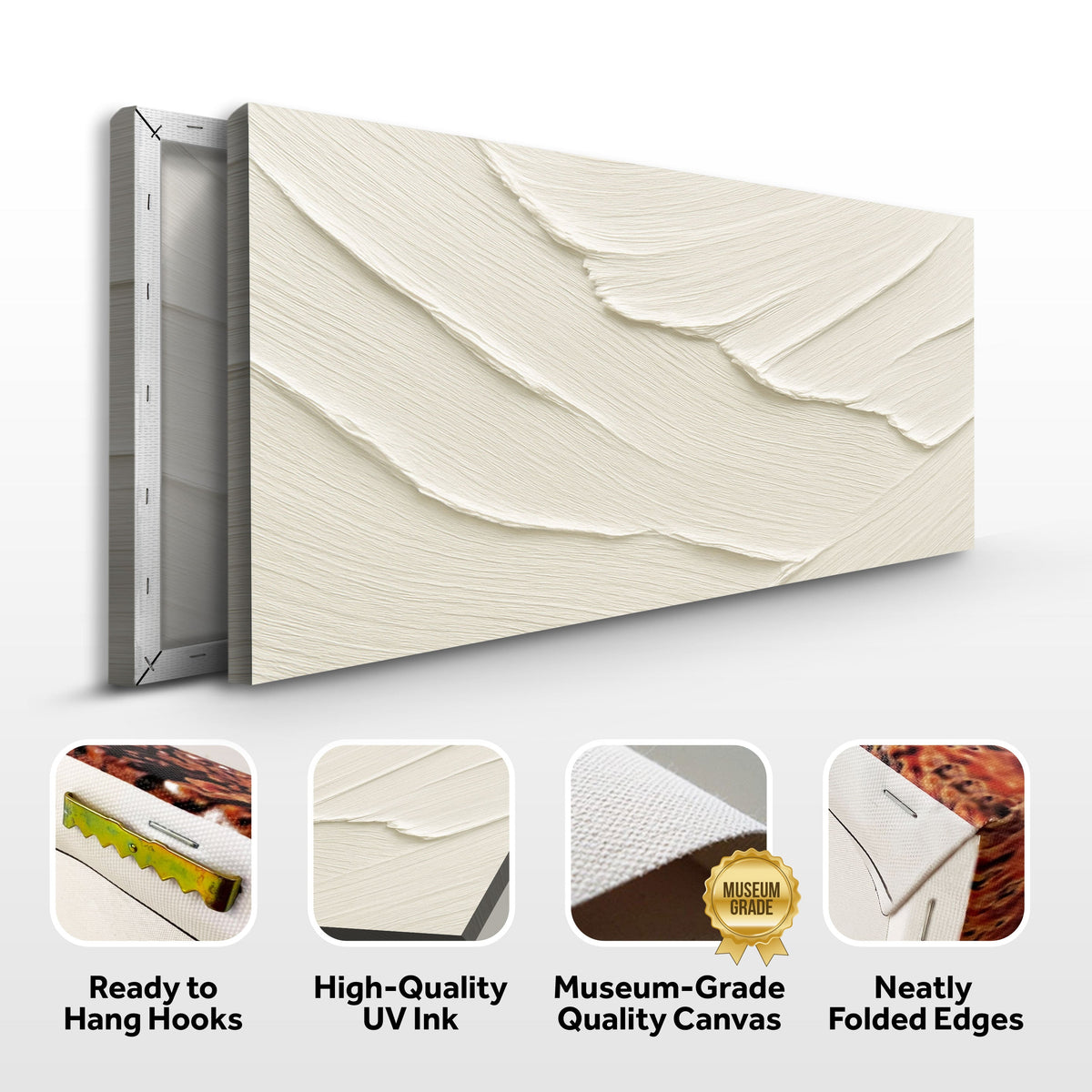 Stillwater II sculptural wave relief wall art