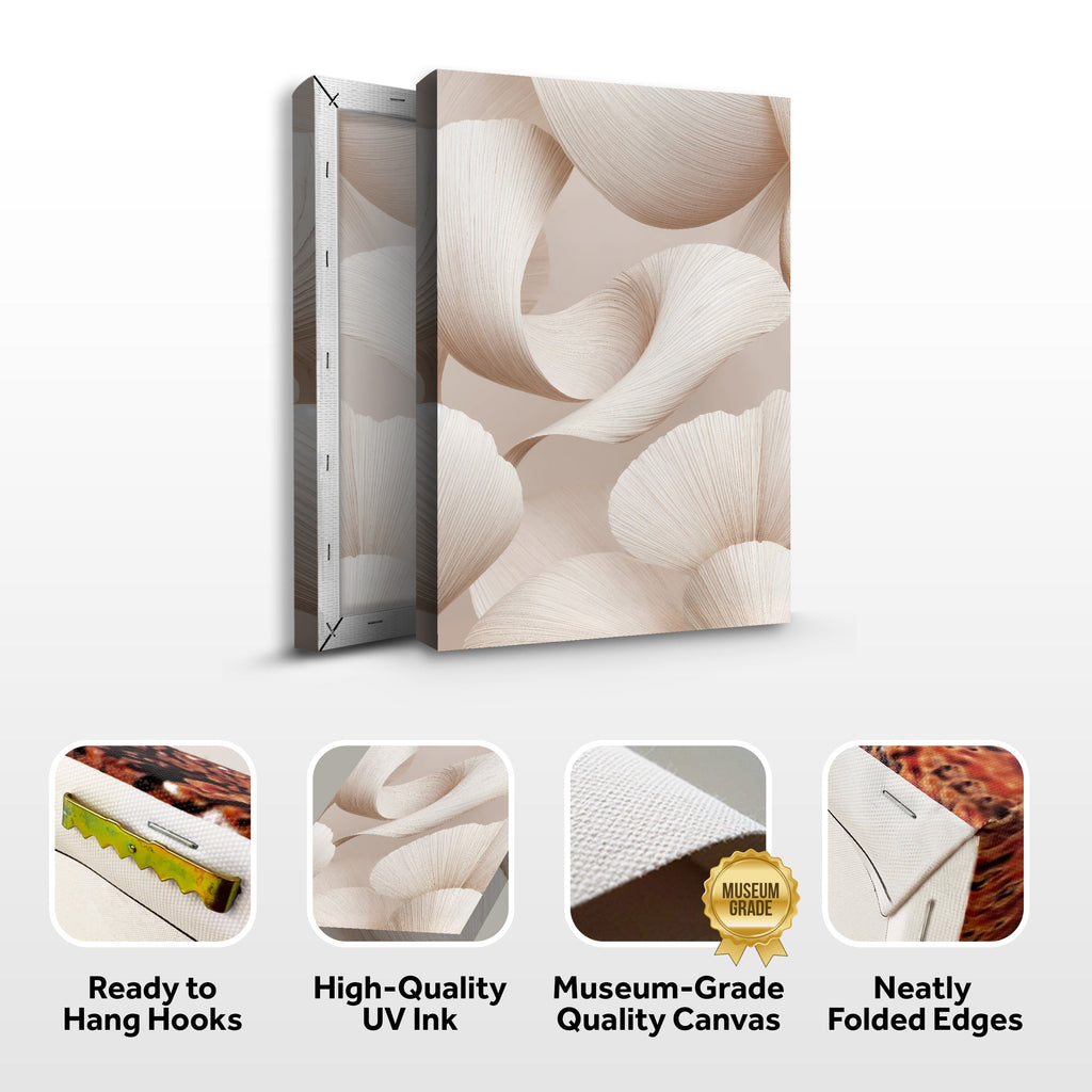 Bloom organic form relief wall art