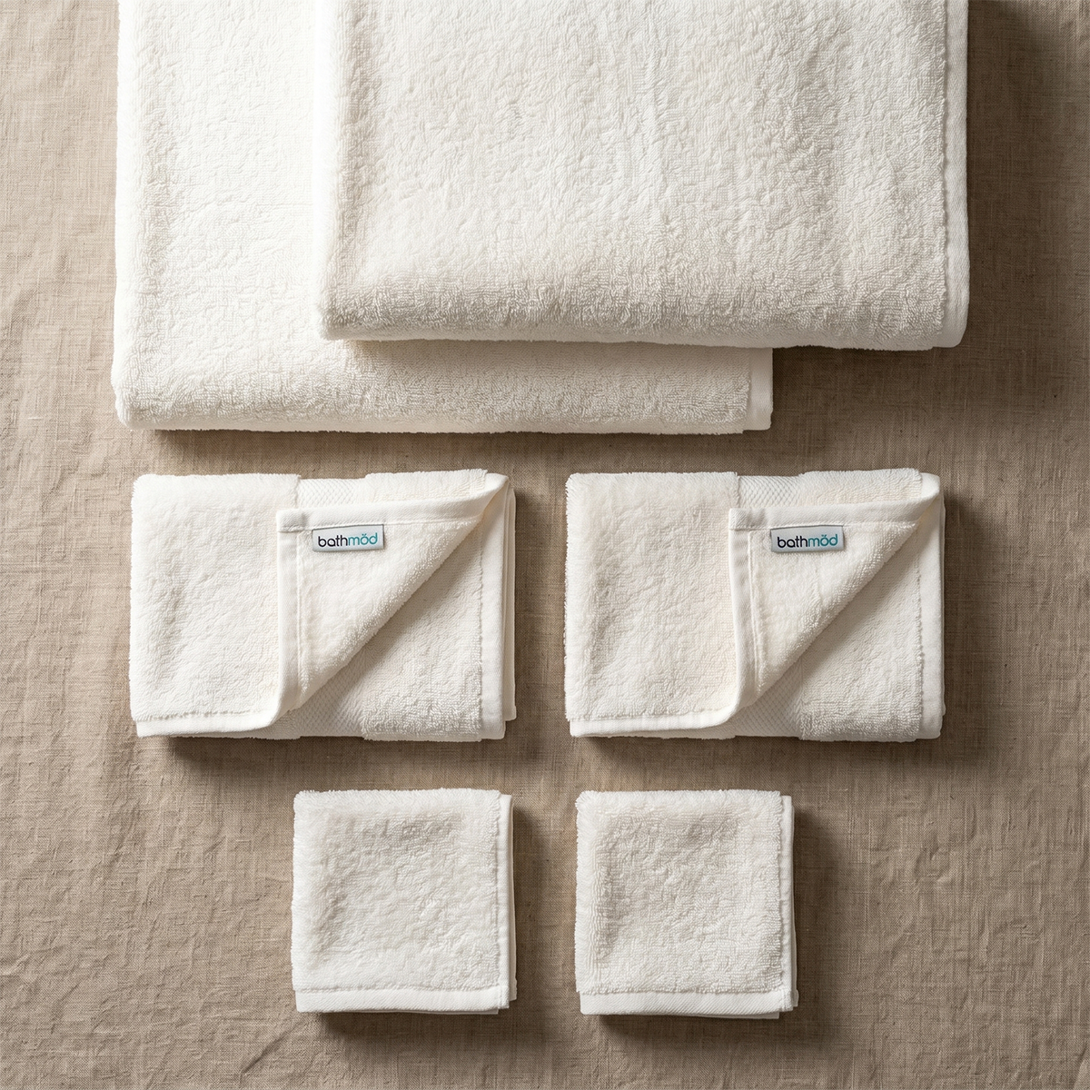 Luxury Organic Cotton Bath Towel Set – 6 Piece, GOTS Certified 700 GSM | ESVILA