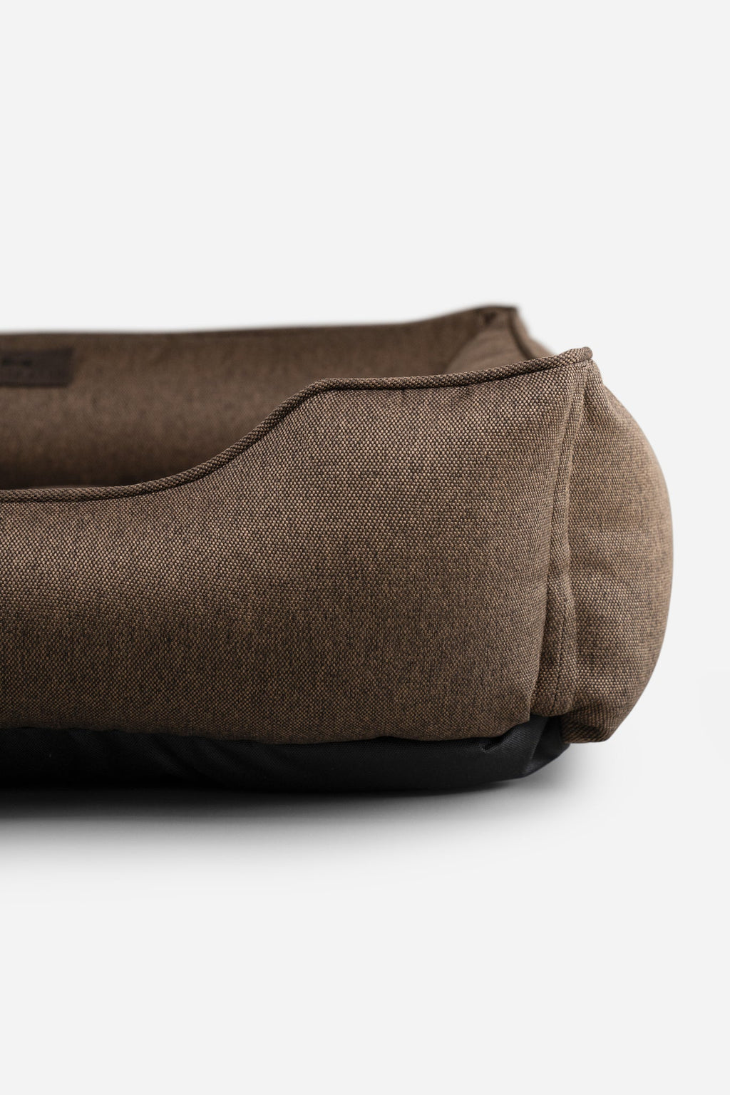 Brown cotton sleeper dog bed