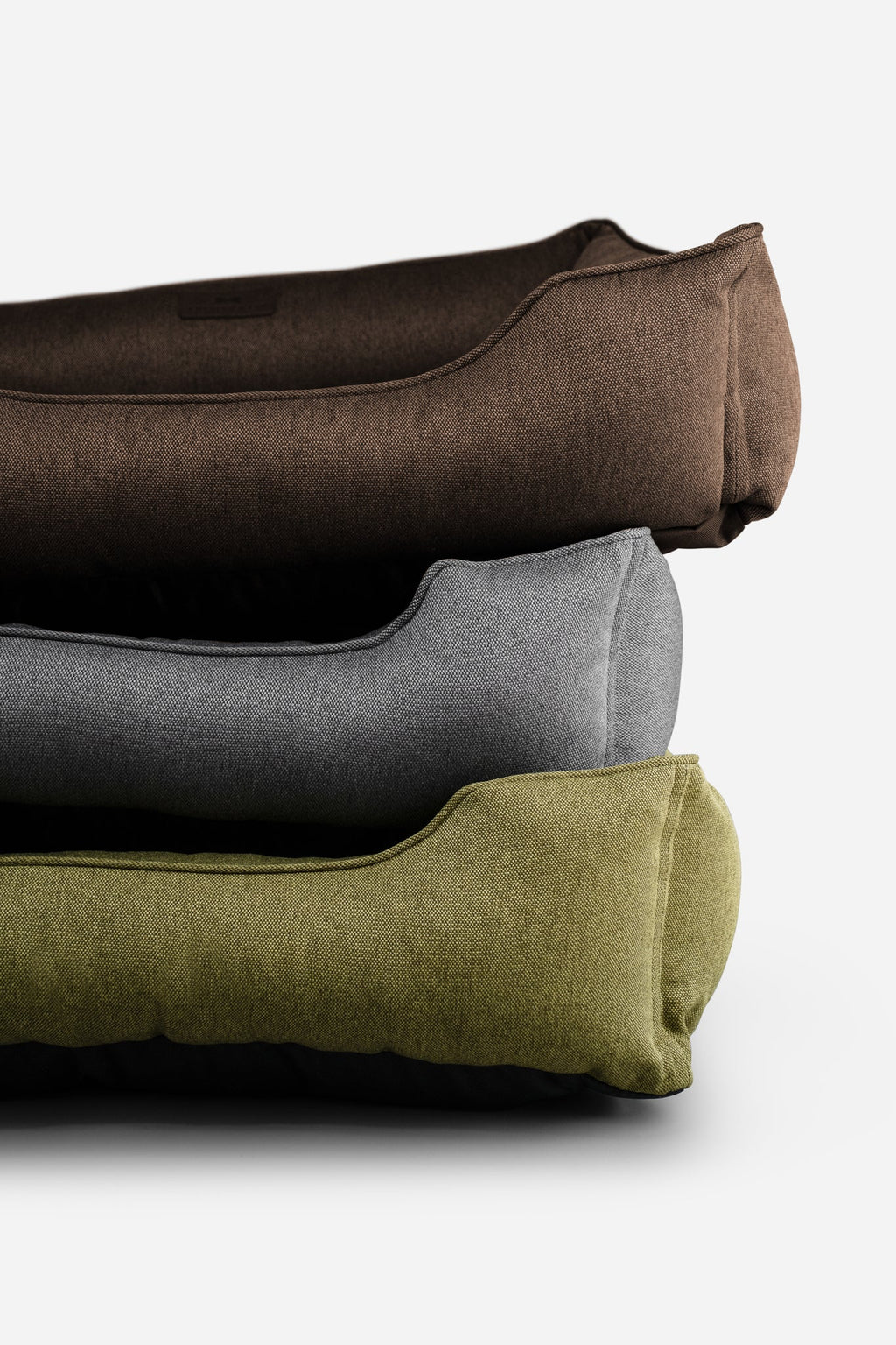 Brown cotton sleeper dog bed