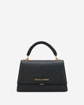 Federica Crossbody Bag in Black | Italian Calf Leather, Handmade in Italy