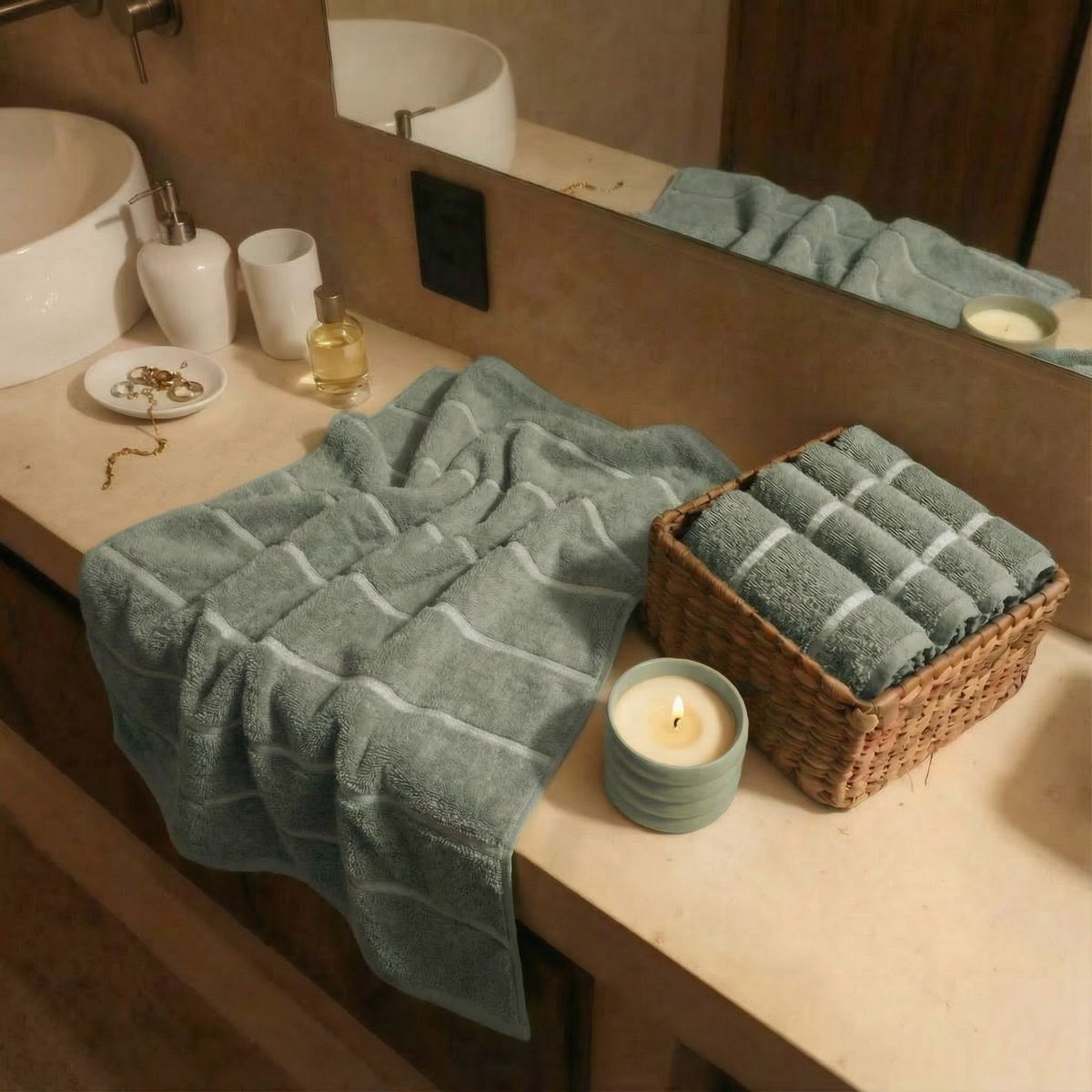 Australian Cotton Bath Towel – 600 GSM, Deia | ESVILA