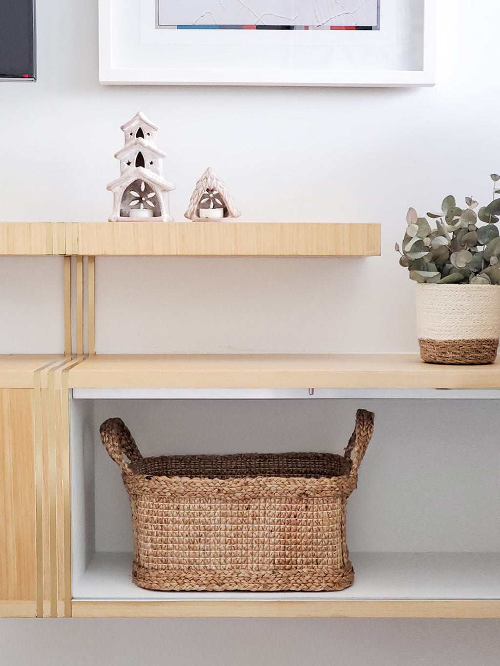 Bono braided jute storage basket