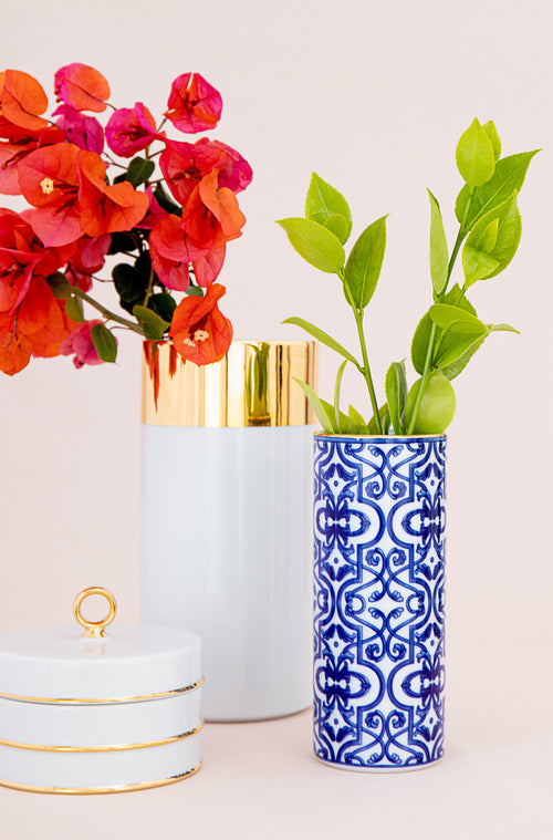Apollo Vase Gold — Medio | French Porcelain, Made in Portugal
