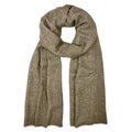 Espresso brown handloom cashmere scarf 79x26 inches