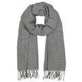 Cambodian Handloom Organic Cotton Scarf 72x31" – Buddhist Temple Pattern | ESVILA