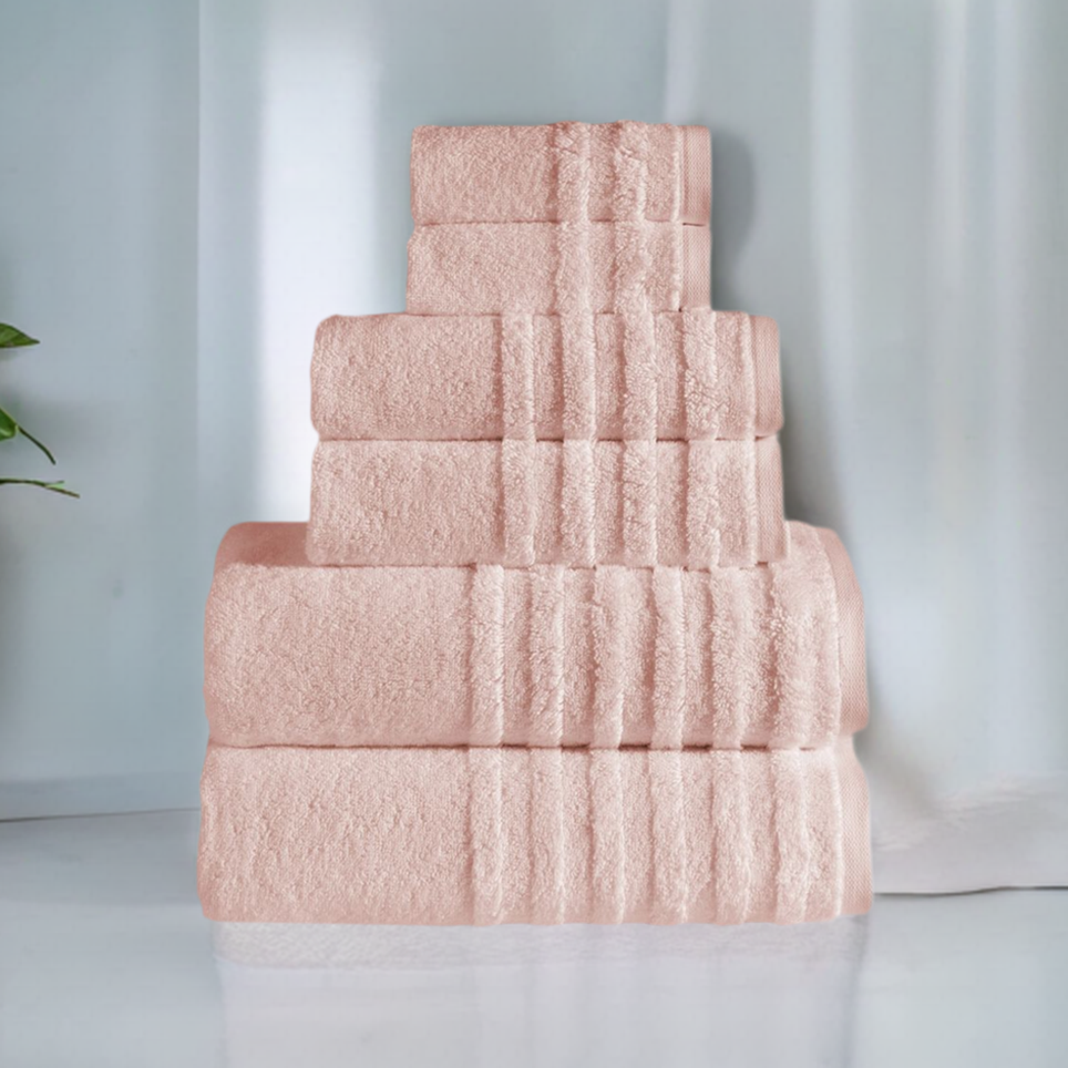Opulent Collection Luxury Bath Towels – Dobby Weave, Striped Pattern | ESVILA