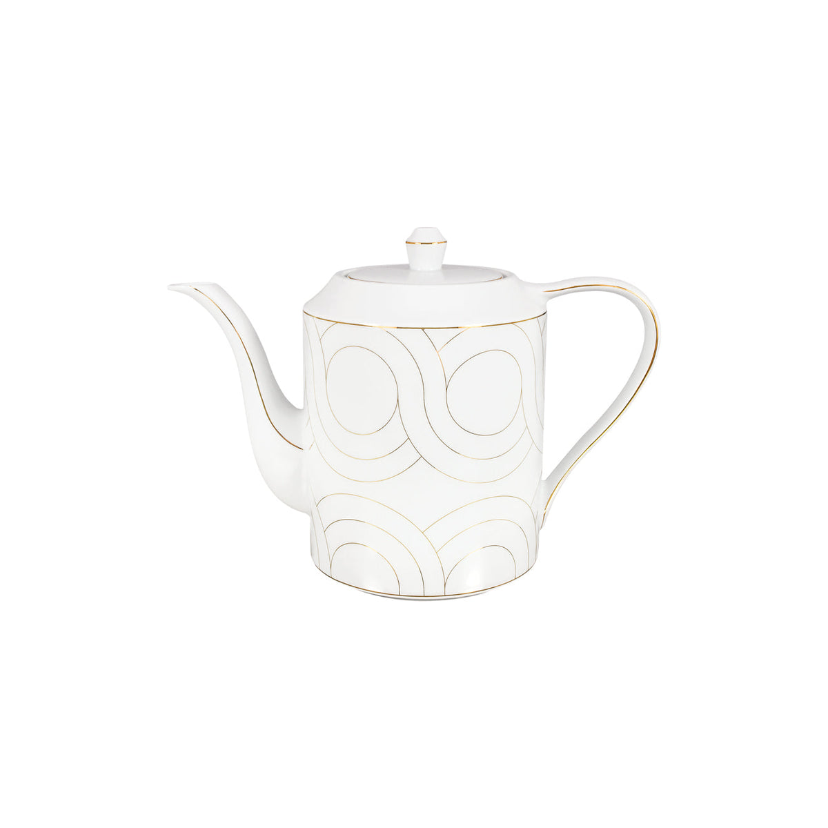 Infinity Tea Set, 11-Piece Service for 4 | French Porcelain, Made in Portugal
