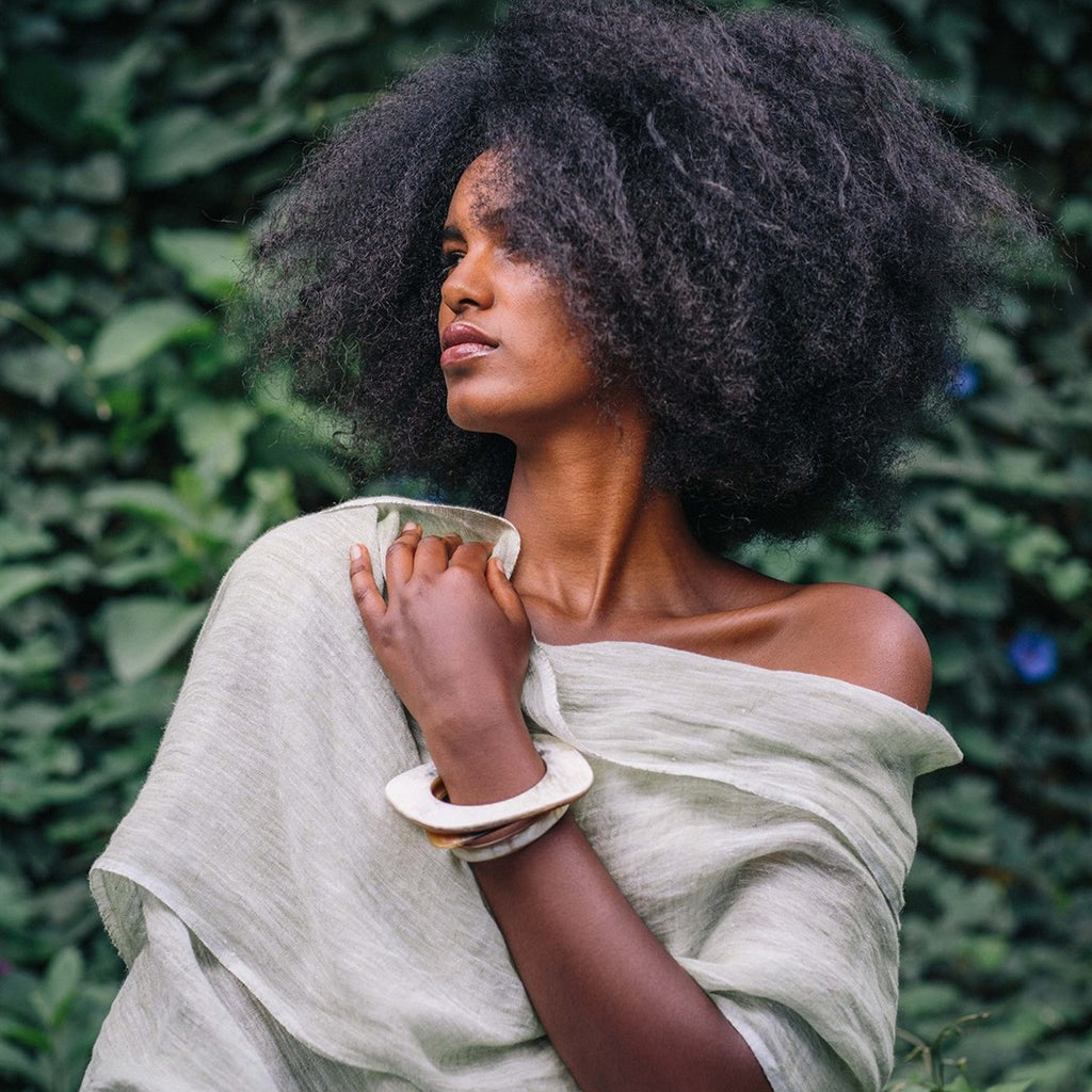 Gauze linen scarf