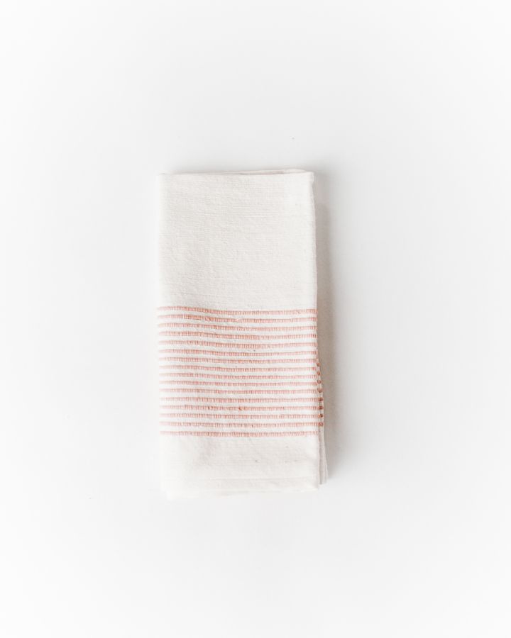 Riviera Handwoven Cotton Napkins – Ribbed Texture, Set of 2, 4 or 6 | ESVILA