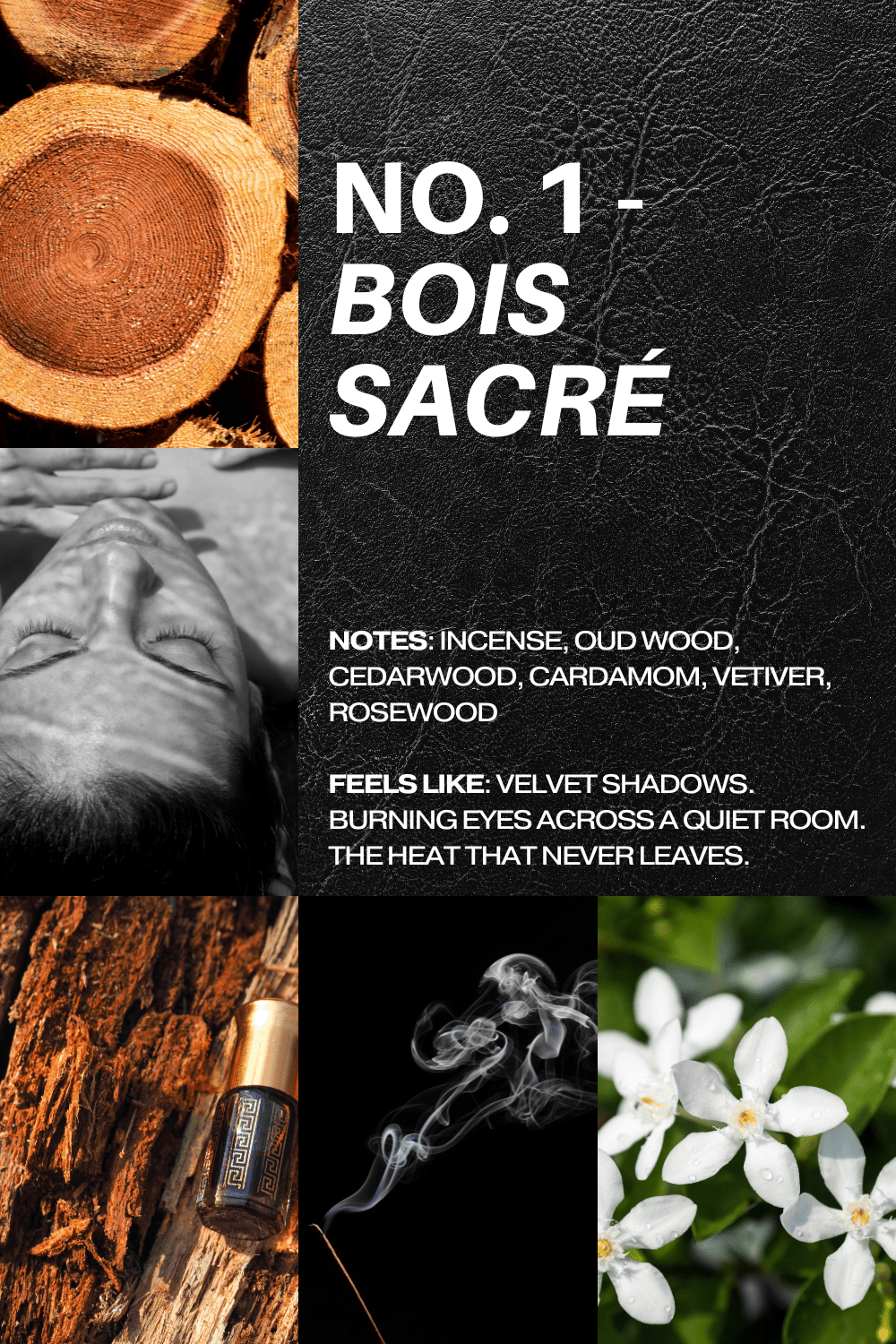 No. 1 – Bois Sacré Eau de Parfum | Oud, Incense & Cardamom | ESVILA