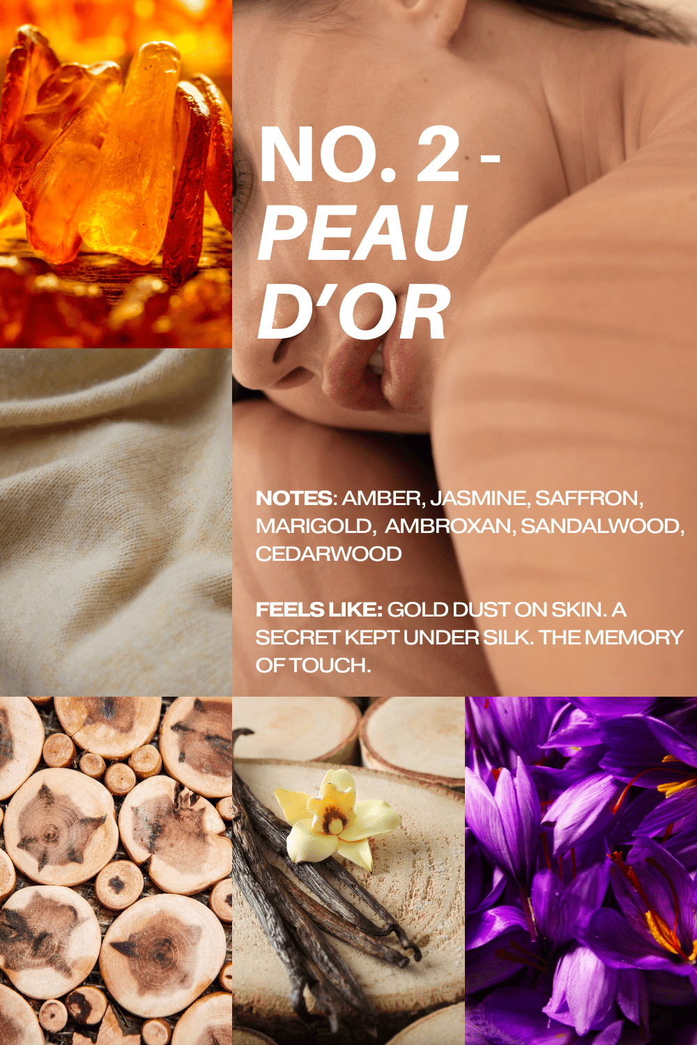 No. 2 – Peau d'Or Eau de Parfum | Amber, Saffron & Sandalwood | ESVILA