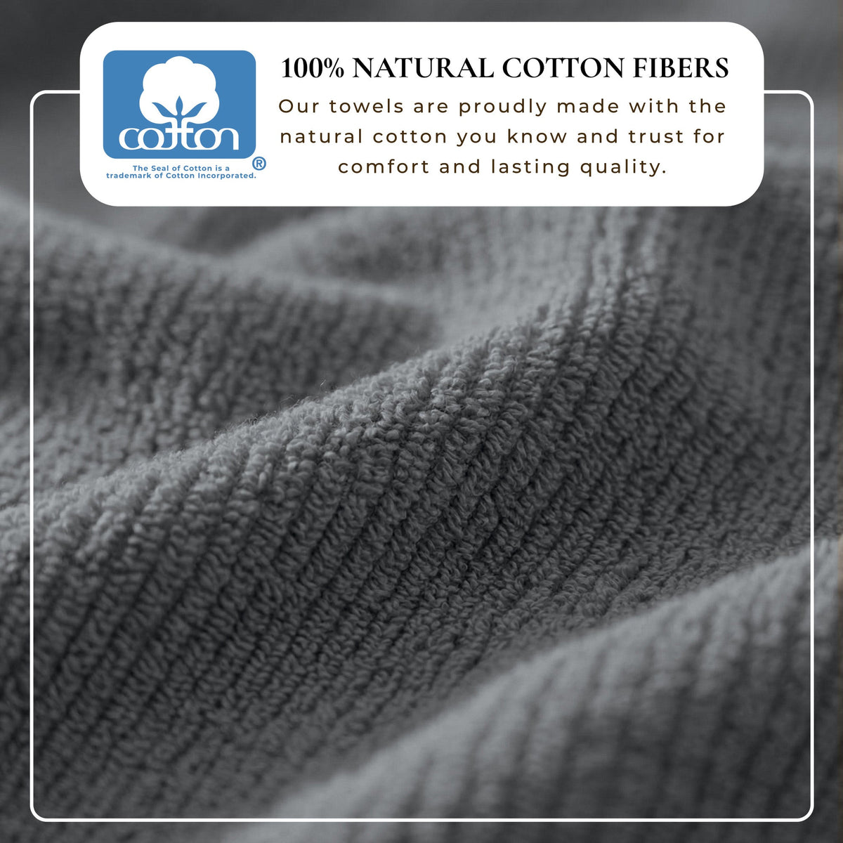 Turkish Cotton Ribbed Bath Towel Set of 6 | ESVILA