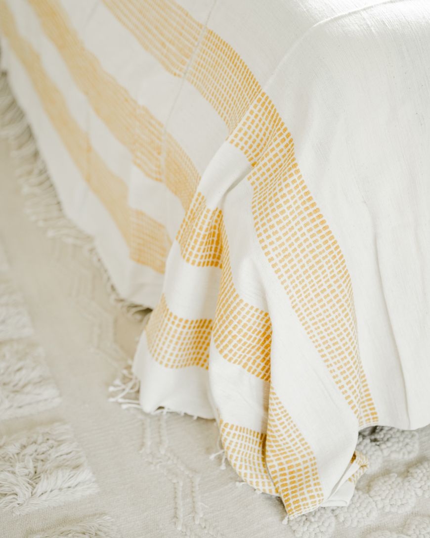 3 panel dotted cotton blanket 90x120 inches