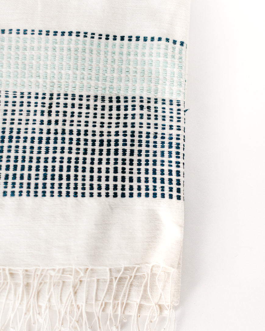 Camden Handwoven Cotton Throw Blanket 38x72 – Lightweight All-Season | ESVILA