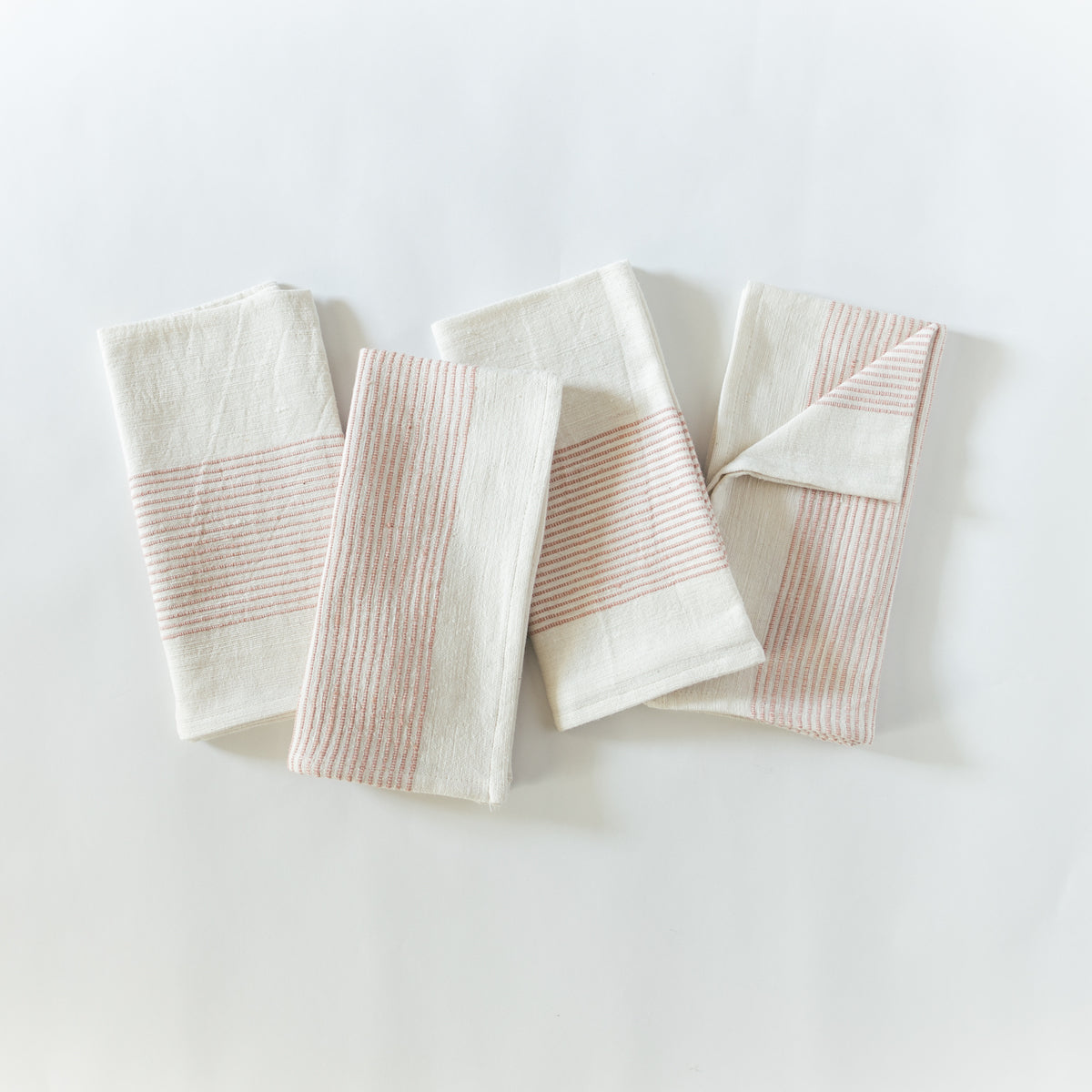 Riviera Handwoven Cotton Napkins – Ribbed Texture, Set of 2, 4 or 6 | ESVILA
