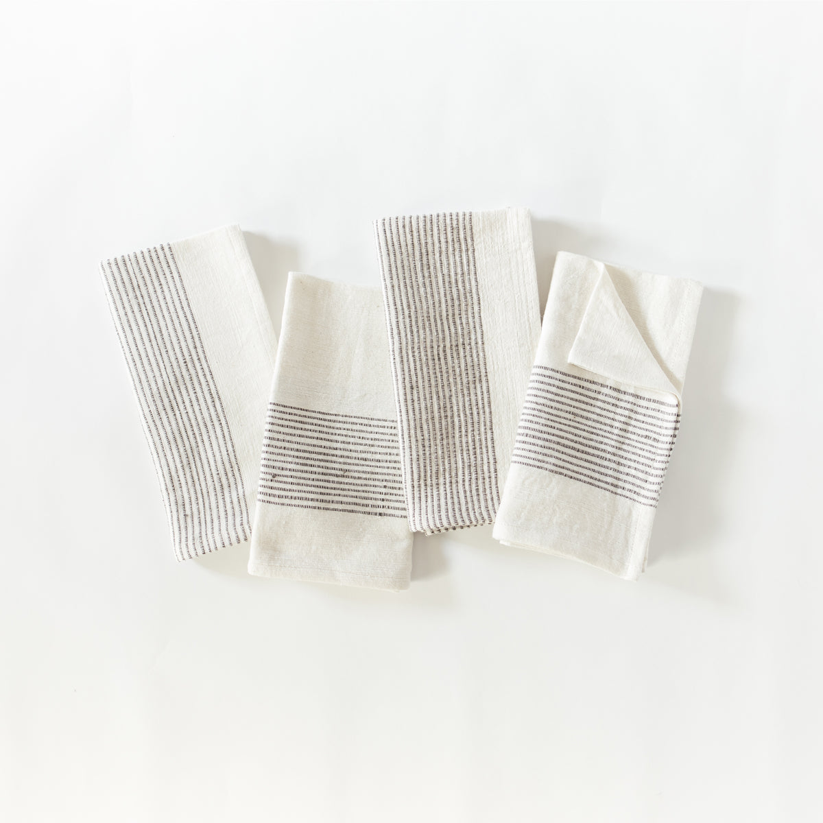 Riviera Handwoven Cotton Napkins – Ribbed Texture, Set of 2, 4 or 6 | ESVILA