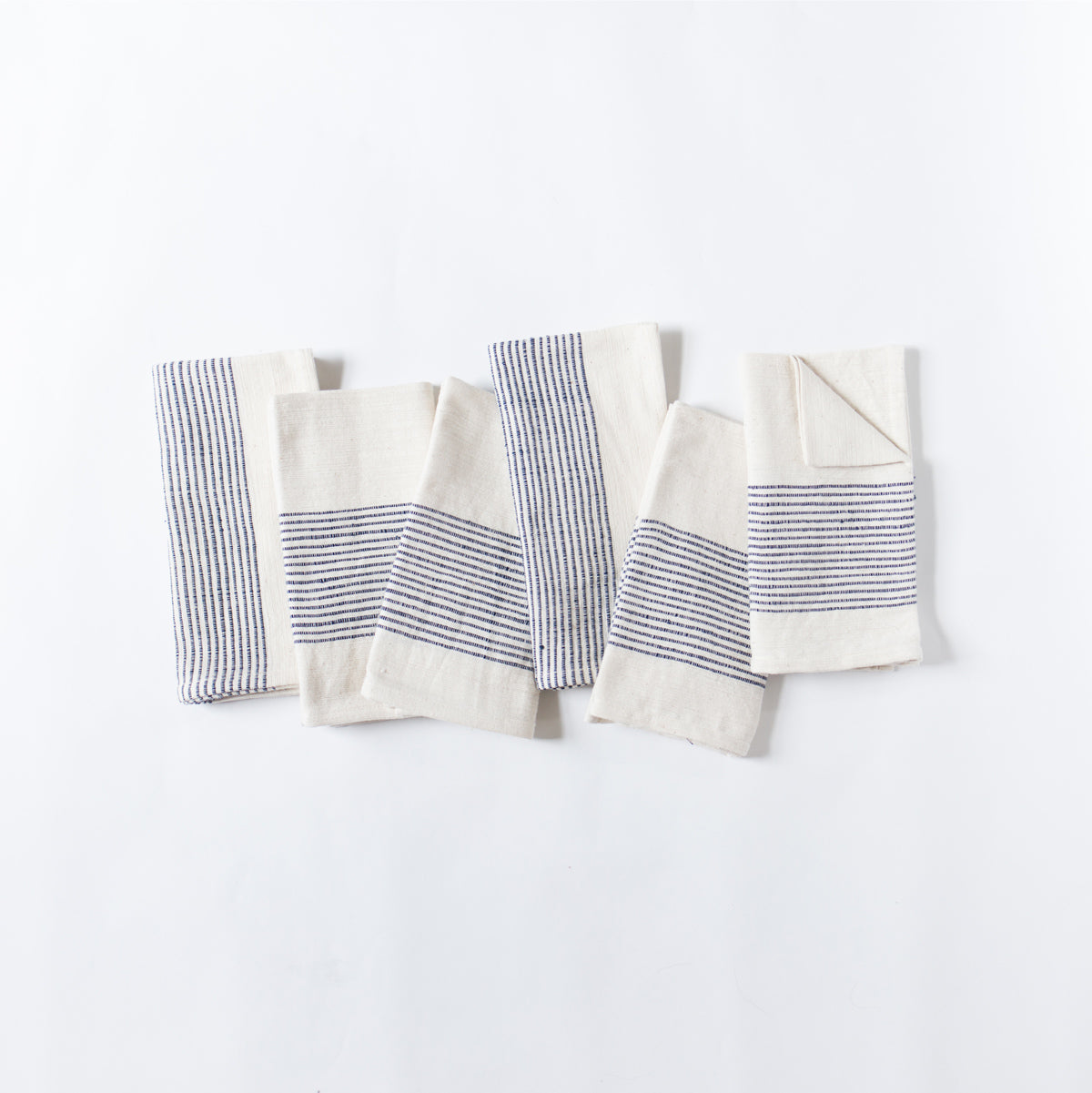 Riviera Handwoven Cotton Napkins – Ribbed Texture, Set of 2, 4 or 6 | ESVILA