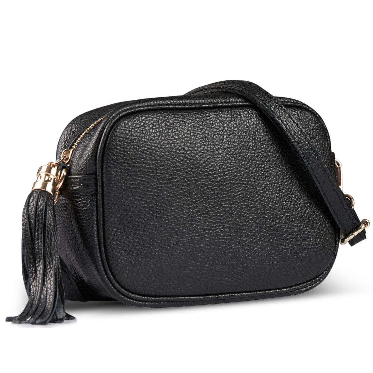 Italian full-grain leather crossbody bag Parma in brown