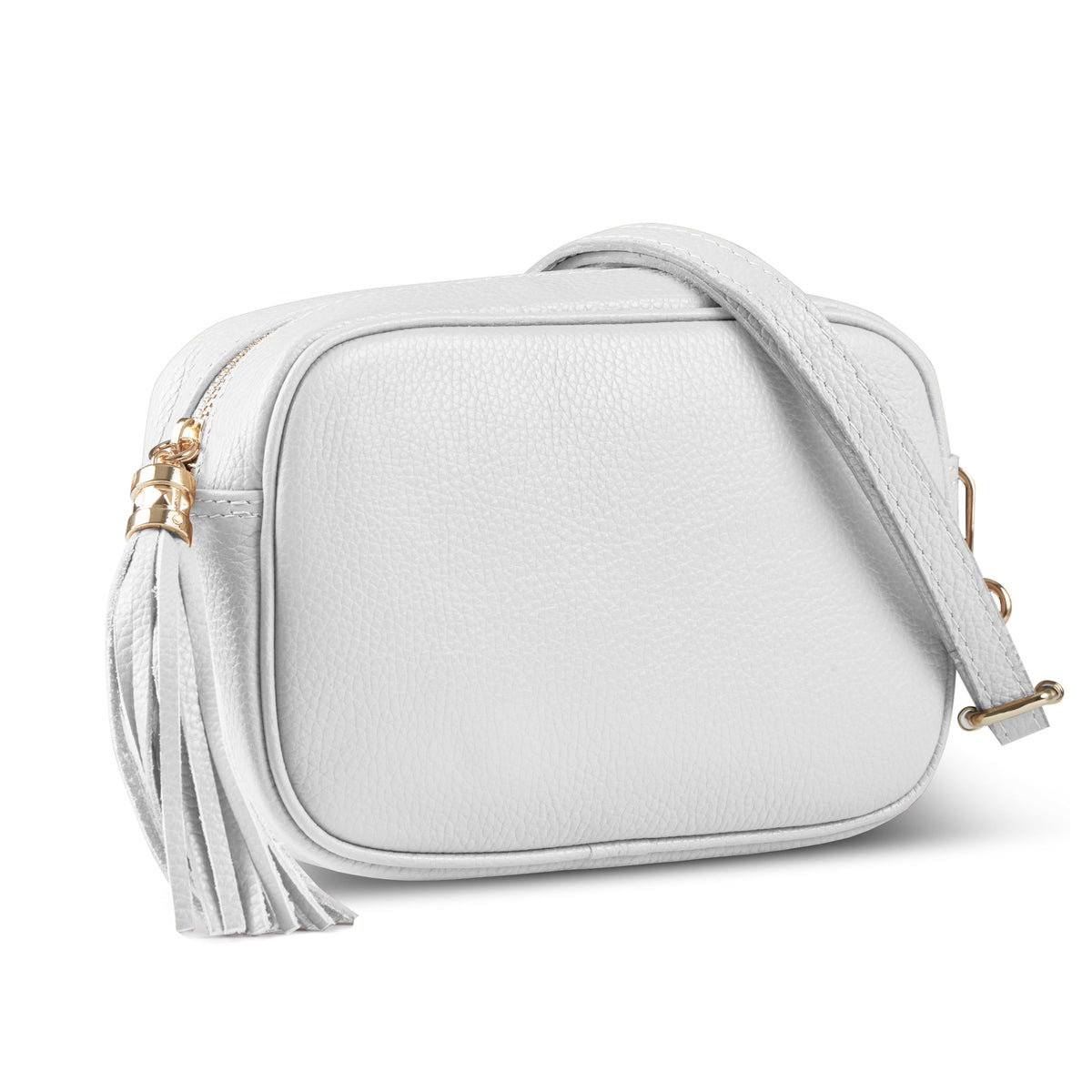 Italian full-grain leather crossbody bag Parma in brown