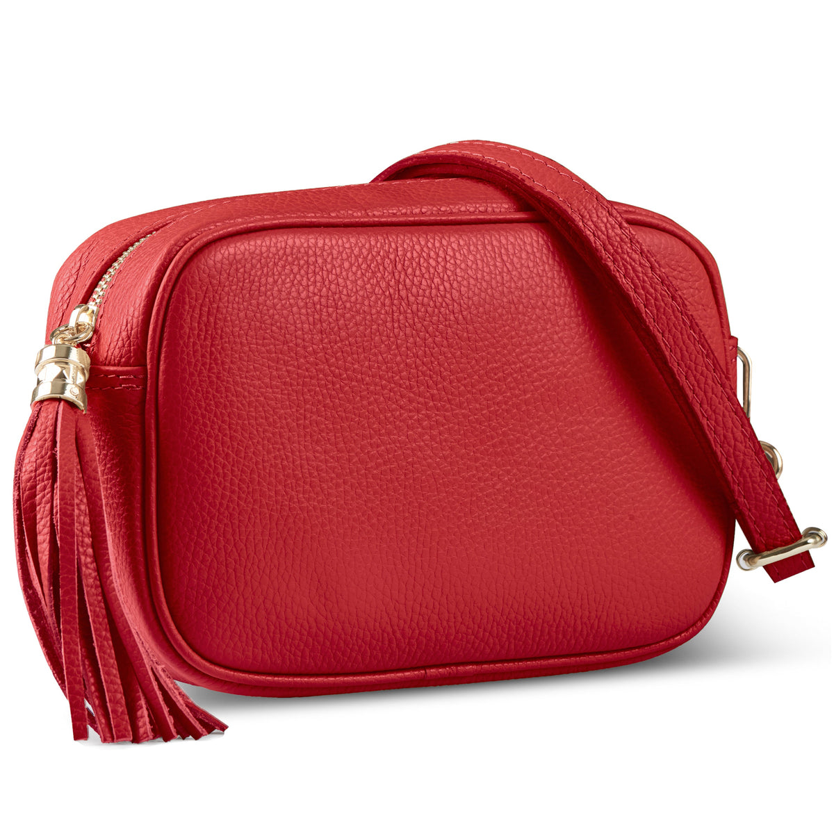 Italian full-grain leather crossbody bag Parma in brown
