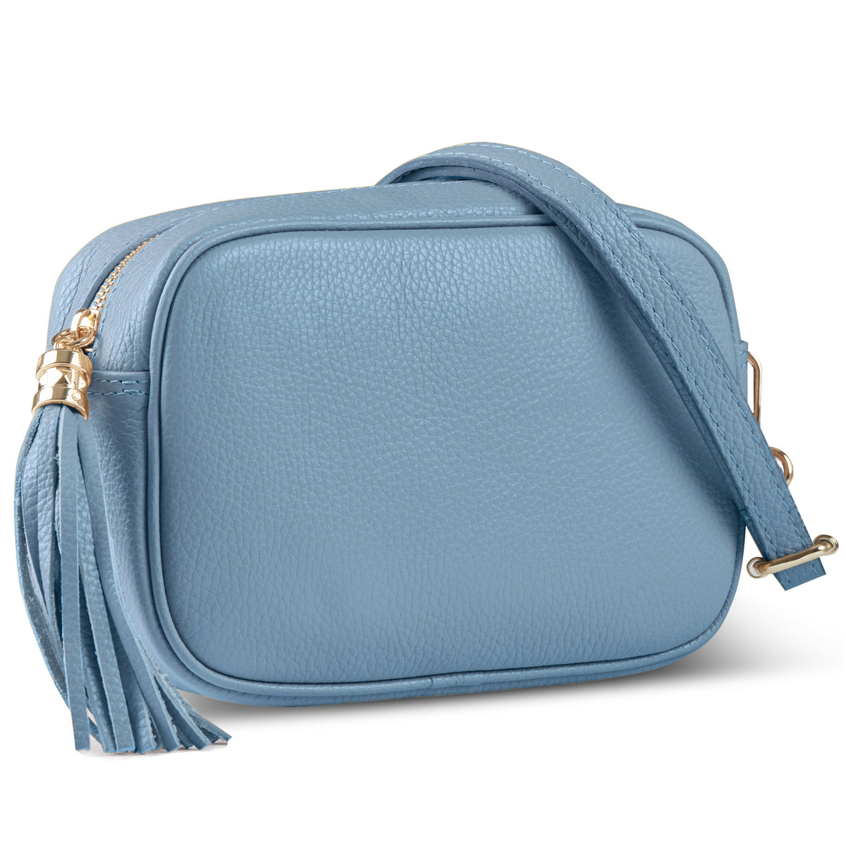 Italian full-grain leather crossbody bag Parma in brown