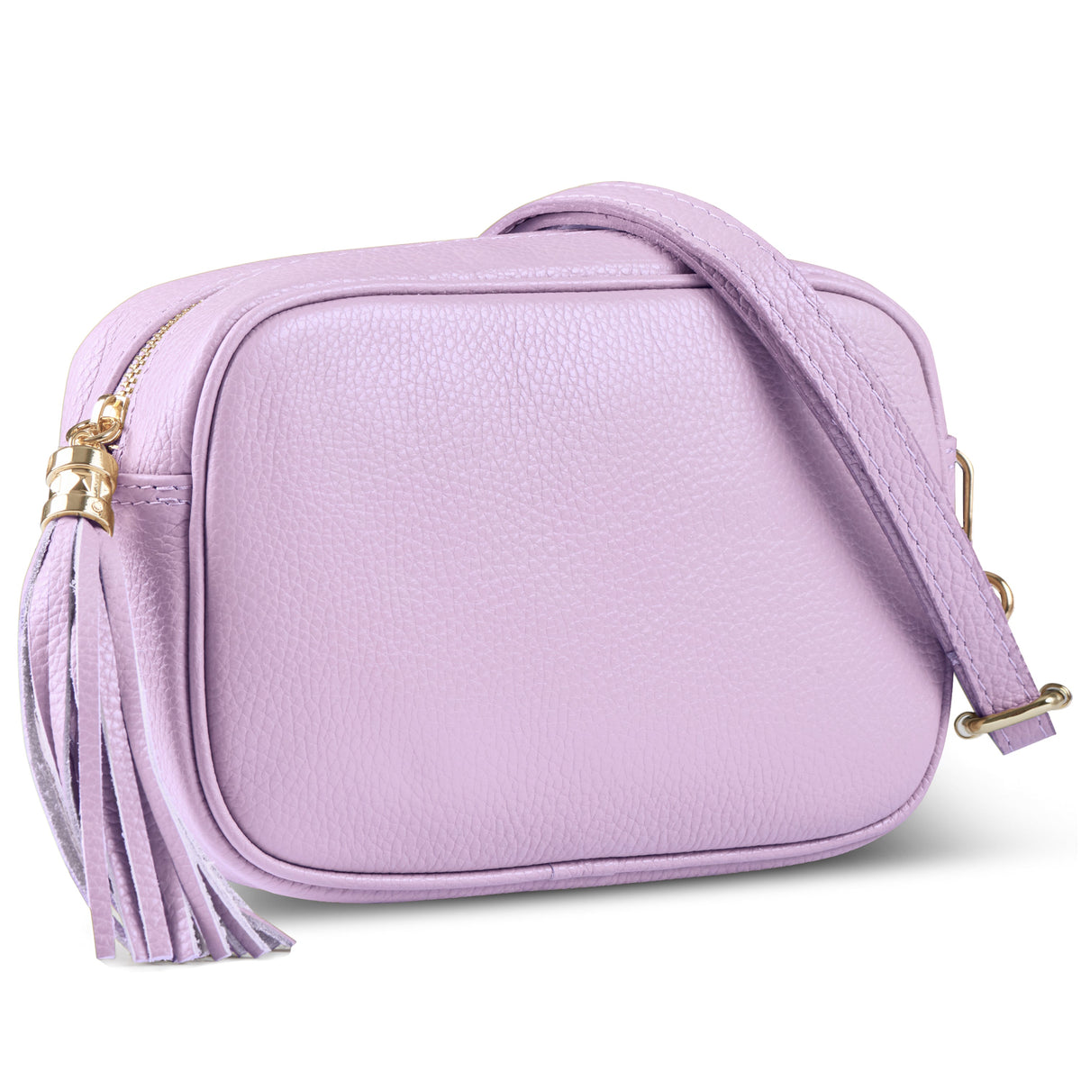 Italian full-grain leather crossbody bag Parma in brown