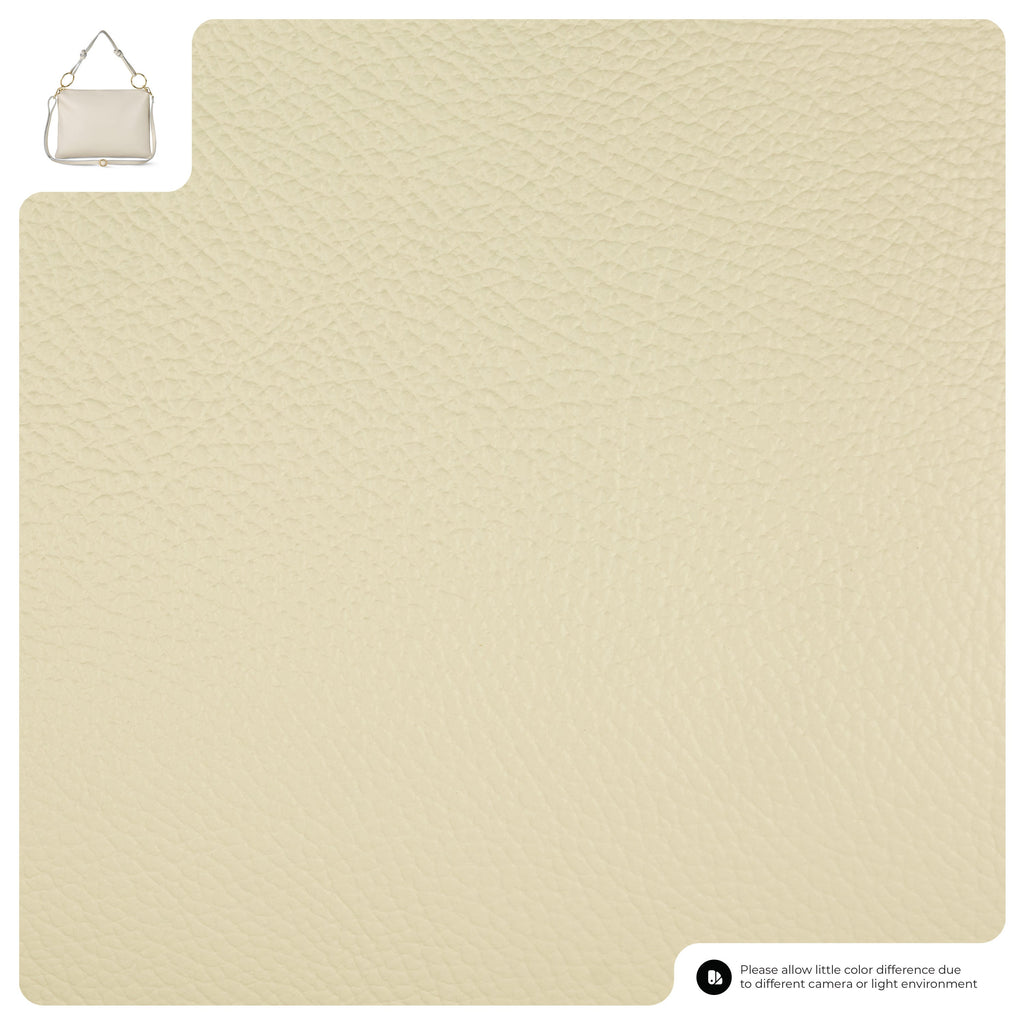 Italian full-grain leather shoulder bag Livorno in beige