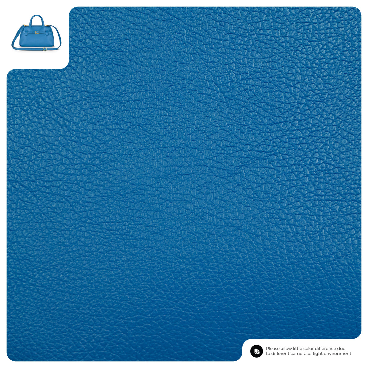 Italian full-grain leather top-handle bag Cervia in denim