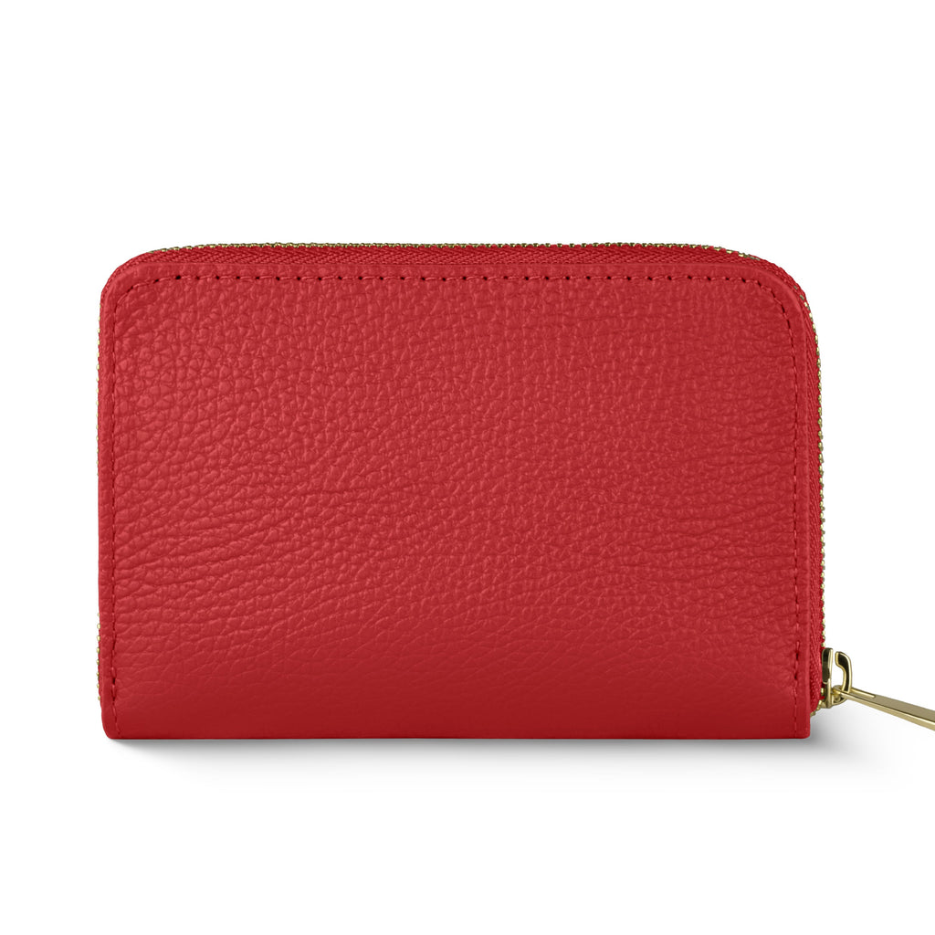Italian full-grain leather slim zip wallet Bolzano
