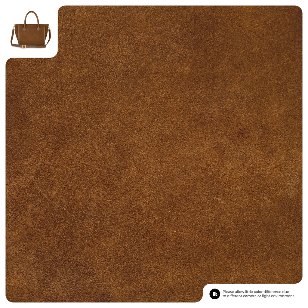 Italian Suede & Leather Top-Handle Bag – Alba, Made in Florence | ESVILA